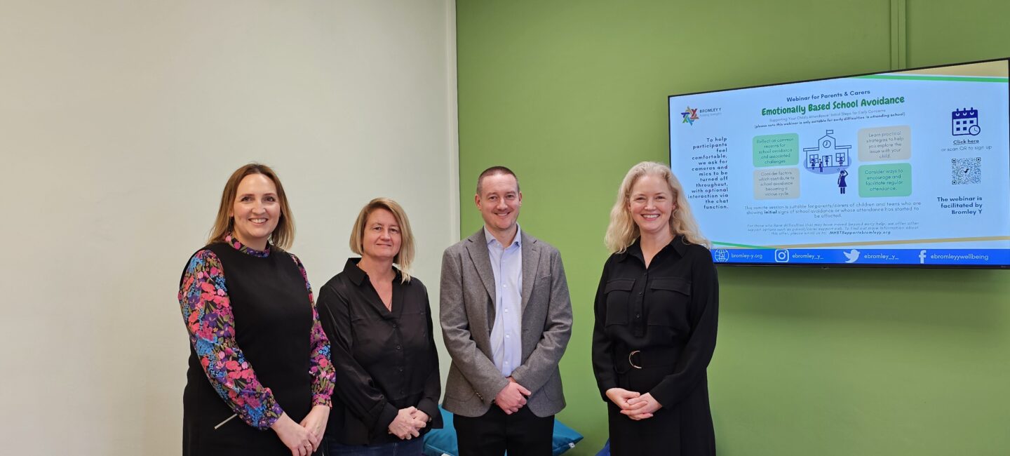 Bromley Y and Ensigna picture to celebrate the new welcome room.