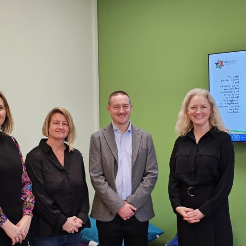 Bromley Y and Ensigna picture to celebrate the new welcome room.