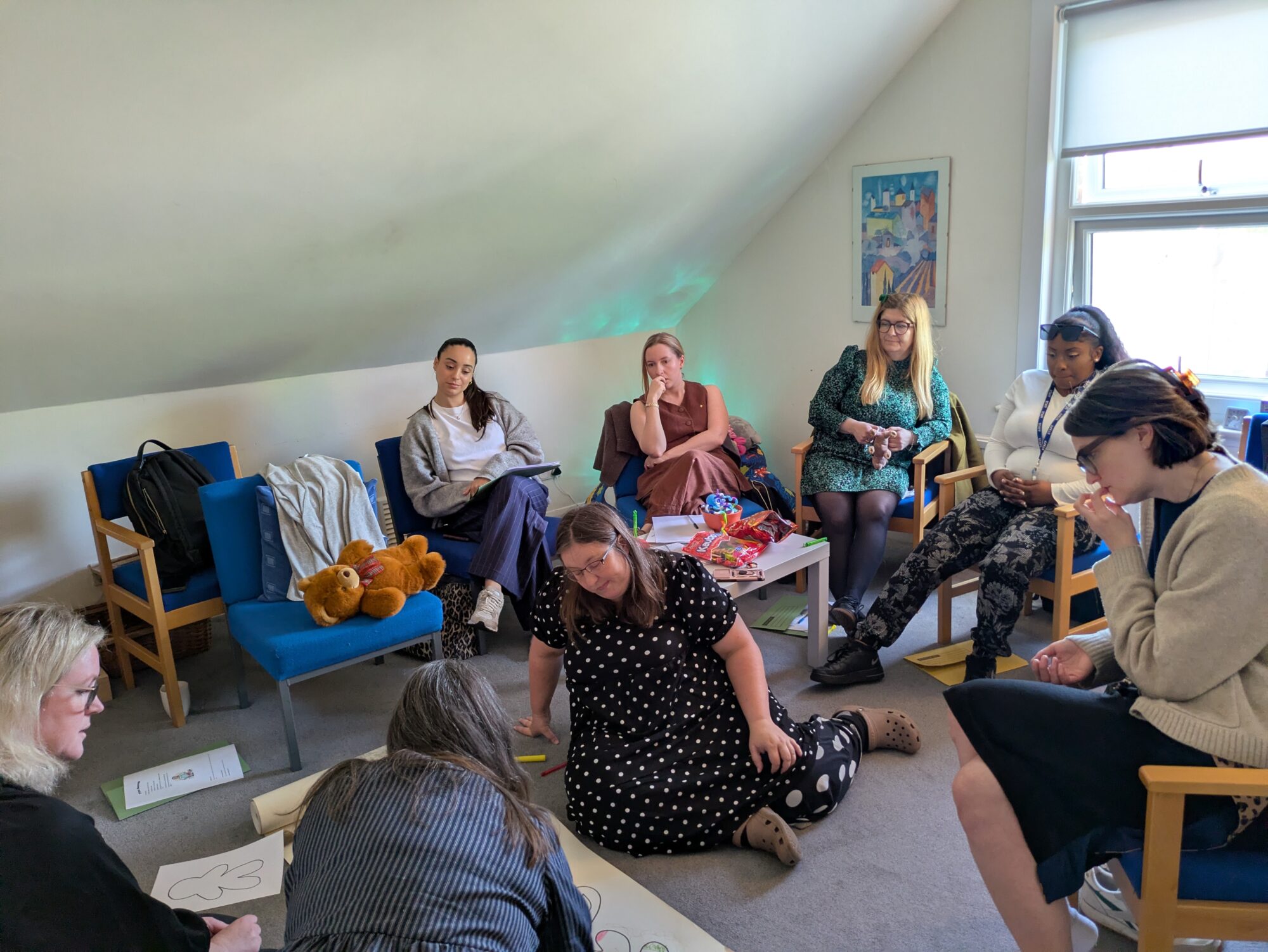 Picture of practitioners at internal training event